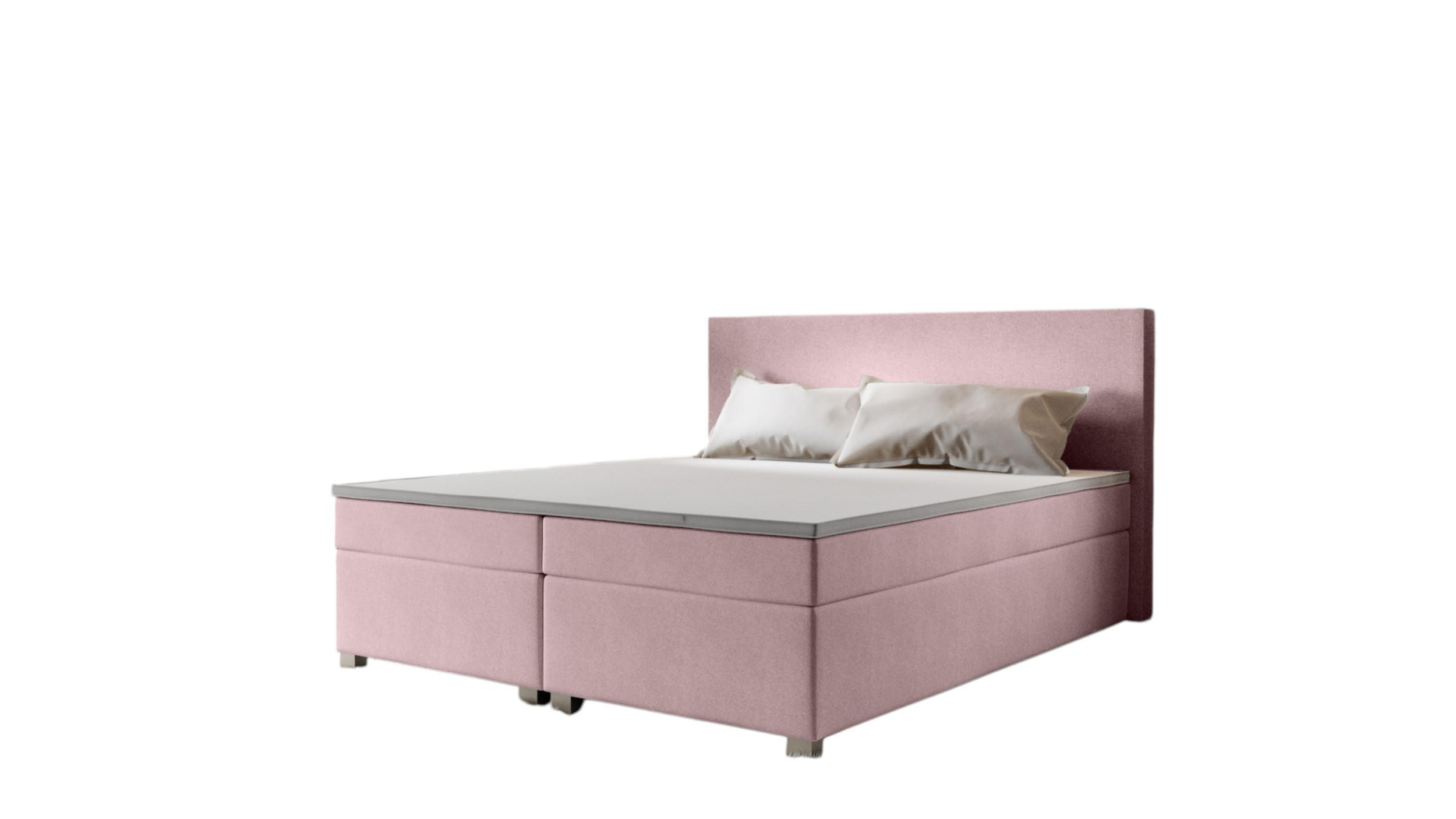BOXBETT SIMPLE mit Matratze H3, Bonell und Topper 160x200 COSMIC 14 - Pink, Textil (160/200cm) - Bedante