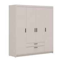 KLEIDERSCHRANK Storicos Beige 176,3/190,5/53 cm - 4T2S Modern mit Schubladen - Beige, Holzwerkstoff/Kunststoff (176.3/190.5/53cm) - AX Living