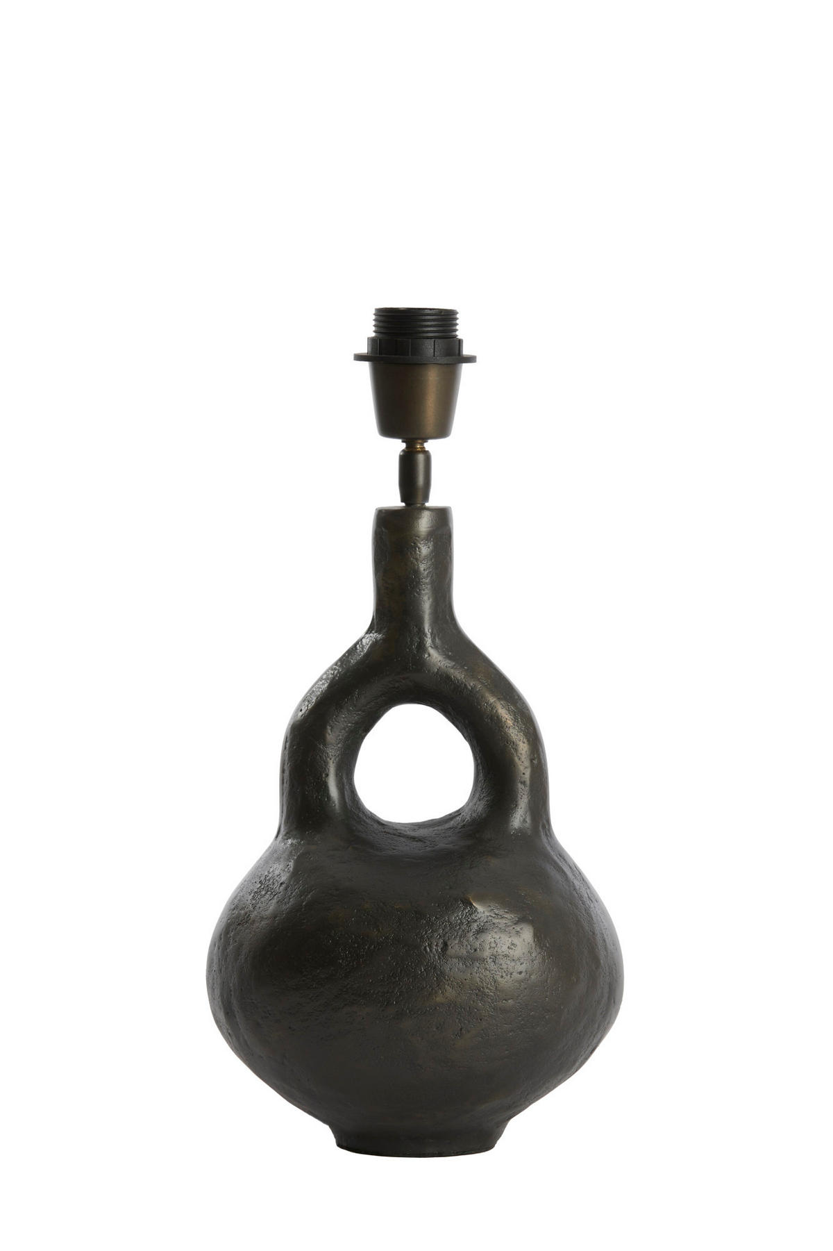 LAMPENFUSS Imola Grau Ø19/30 cm - Grau, Metall (19/17/30cm) - Light & Living