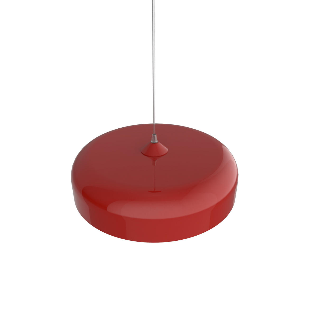 HÄNGELEUCHTE - Rot, Metall (40/40/10cm) - Lumicom