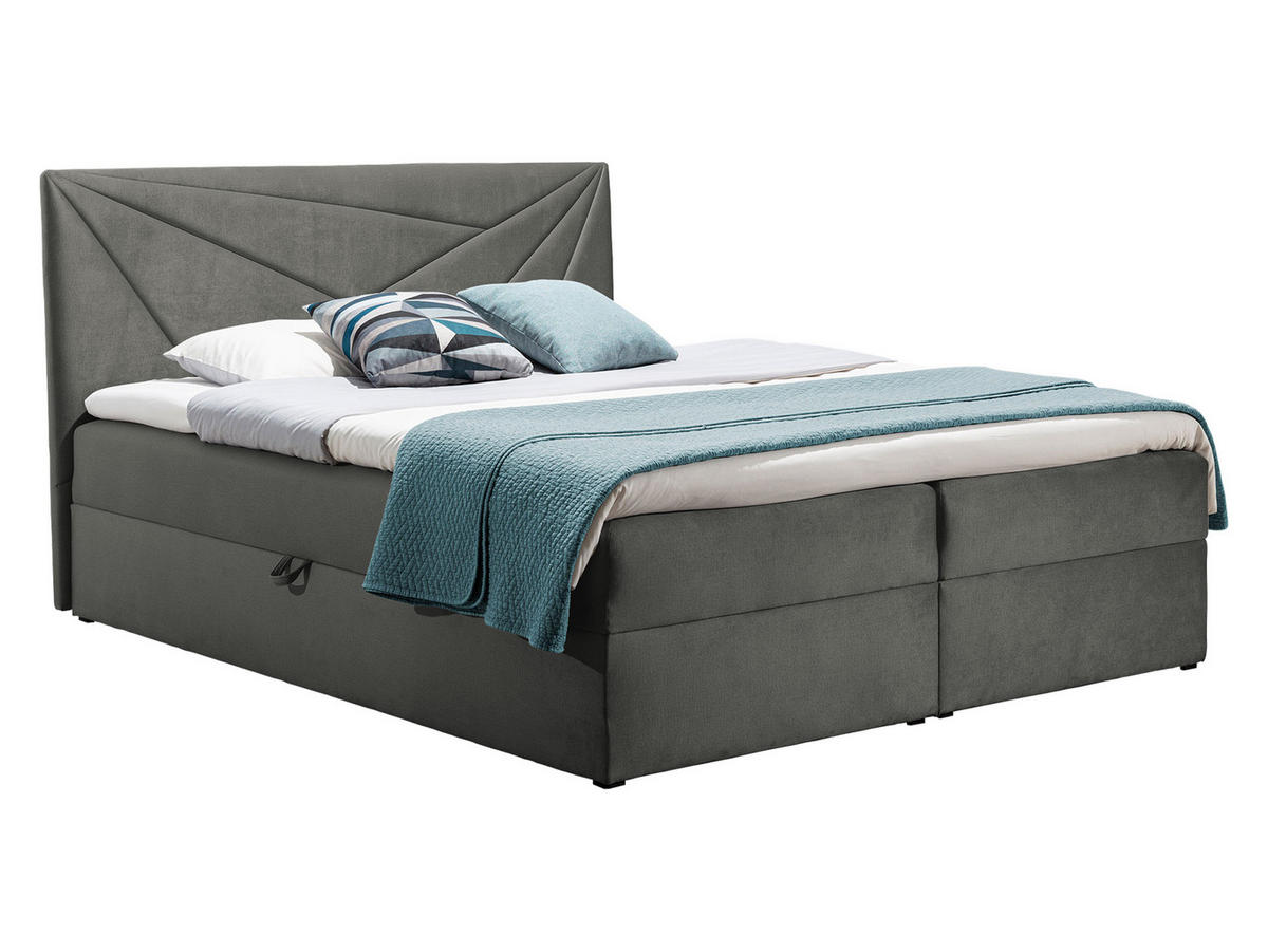 BOXBETT Top 5 - Grau, Holz (140/200cm) - MIRJAN24