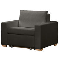 SCHLAFSESSEL - Anthrazit/Buchefarben, Buchenholz/Textil (110/90/90cm) - home24