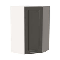 HÄNGESCHRANK Oslo W4/10/60 Weiß / Dust Grey Matt 60 / 60 / 96cm - Weiß/Grau, Holz/Holzwerkstoff (60/96/60cm) - Feldmann-Wohnen