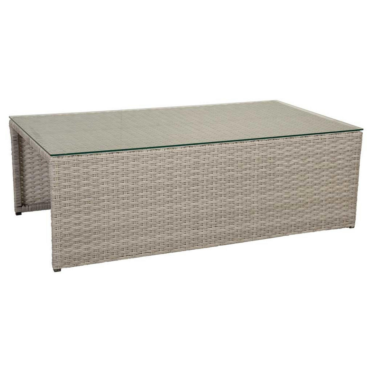 GARTENLOUNGE aus Rattan - Grau, Naturmaterialien - Wanderlust