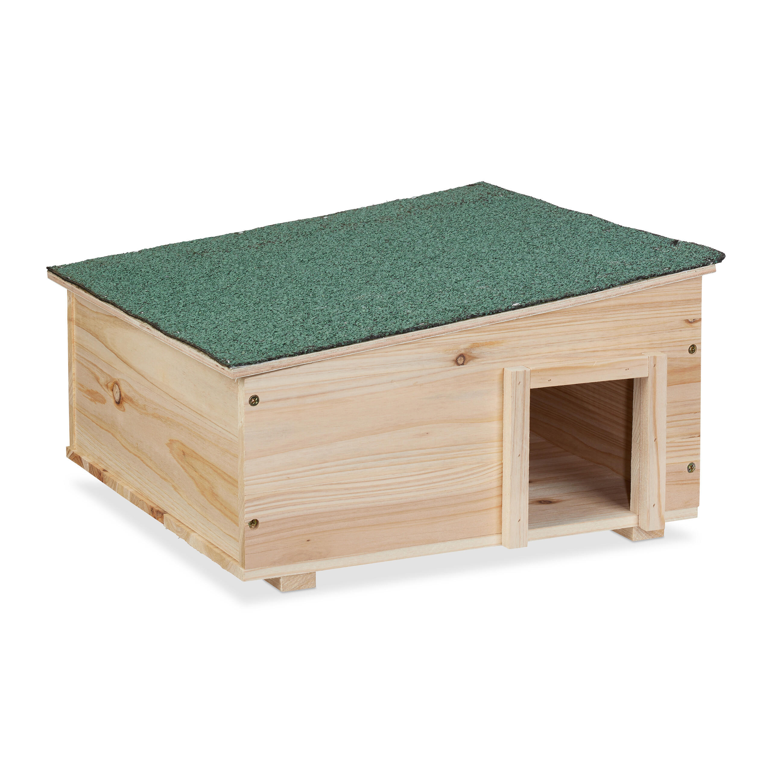 CĂSUȚĂ Natural Verde pentru arici din lemn de brad ac detașabil 21,5x40x40 cm