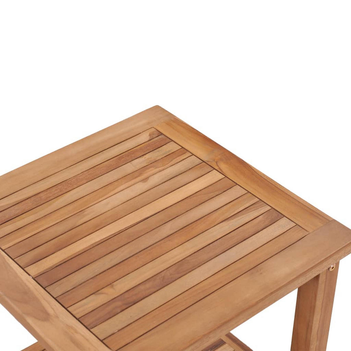 COUCHTISCH 45x45x45 cm Massivholz Teak - Braun, Holz (45/45/45cm) - furnicato