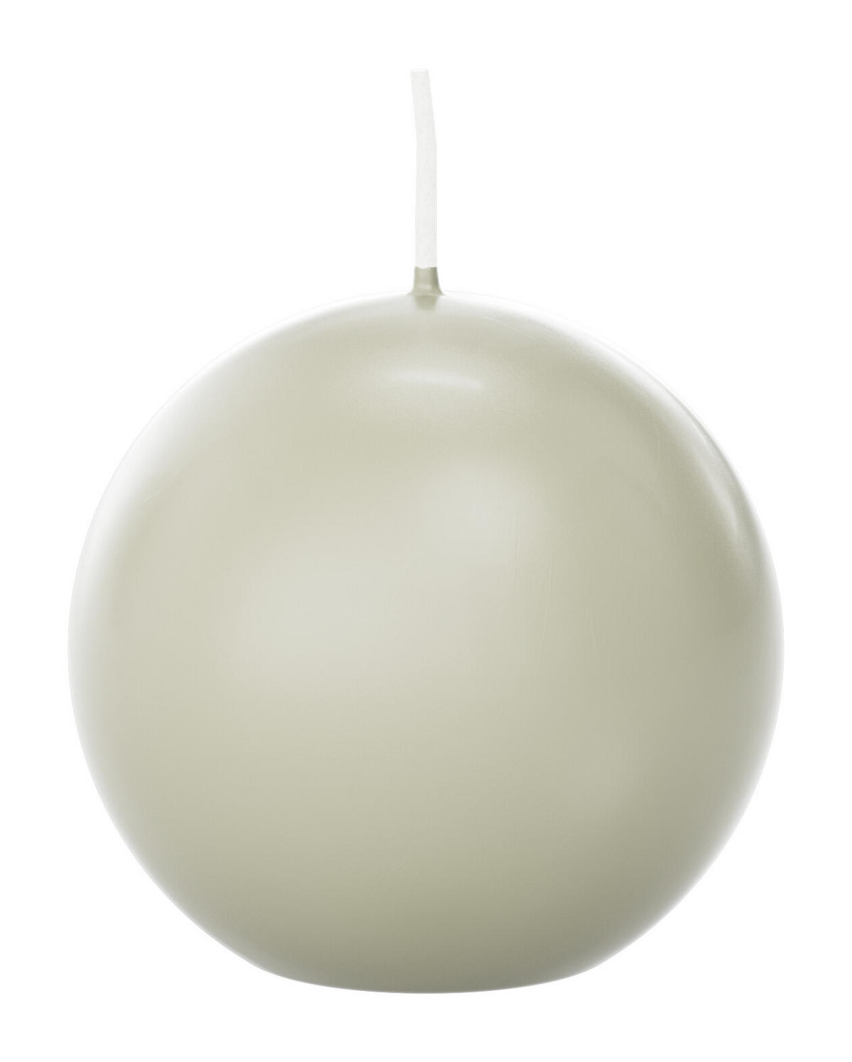 KUGELKERZEN Elfenbein Ø 60 mm, 16 Stück - Beige, Paraffin (6/6/6cm) - Wiedemann Kerzen