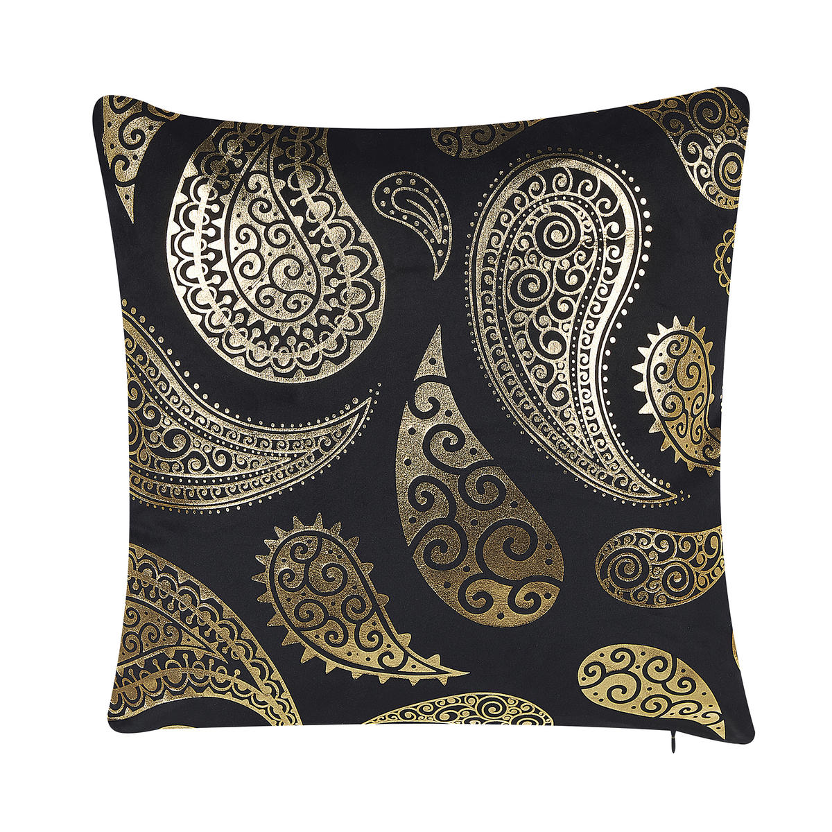 DEKOKISSEN 2er-Set Gold 45/45 cm Ursinia - Goldfarben, Textil (45/45cm) - Beliani
