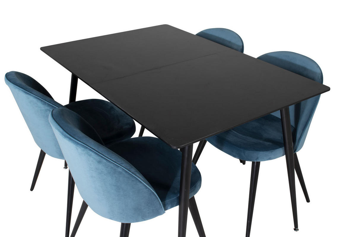 TISCHGRUPPE Blau - Blau, Holzwerkstoff (90/76/120cm) - ebuy24