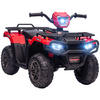 MINI ELEKTRO-QUAD KINDER, Schwarz+Rot, Kunststoff+ Stahl - Rot/Schwarz, Metall (88/45/50cm) - HOMCOM