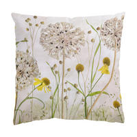 KISSENBEZUG Allium und Helenium Illustration 40/40 cm - Eichefarben, Textil (40/40cm) - Bilderwelten