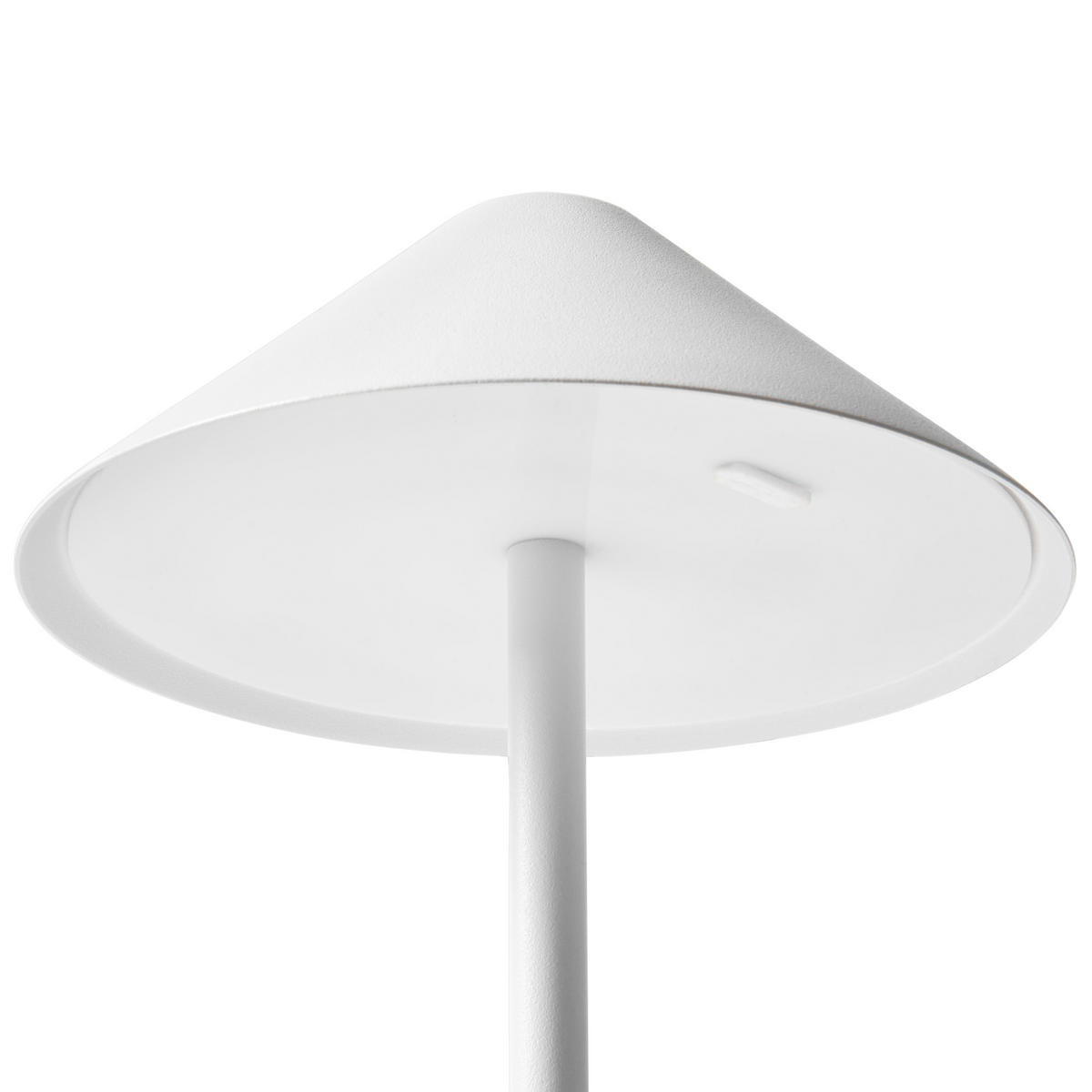 LED-TISCHLEUCHTE Weiß Francoli - Weiß, Metall (15/15/31cm) - Beliani