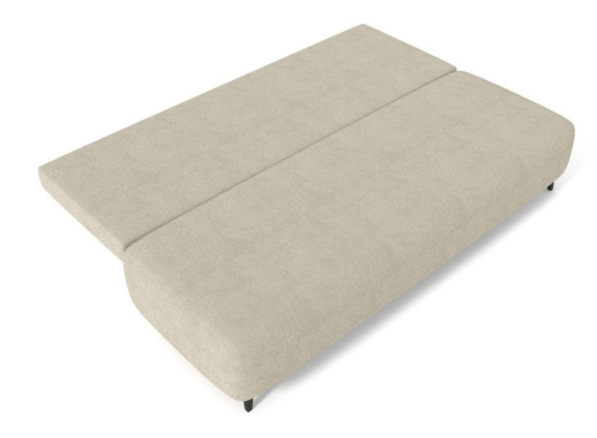 SOFA Beige MIO Mit Schlaffunktion Boucle - Beige, Textil (198/90/86cm) - Sepro Meble
