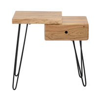 NACHTTISCH Edge L Braun 60/32/59 cm - Braun, Holz (32/59/60cm) - Hoyz Collection