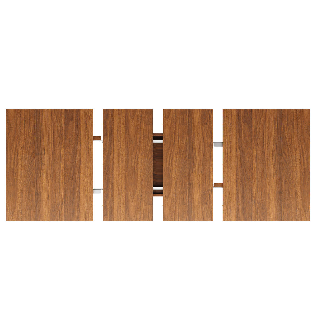 ESSTISCH ausziehbar 120-200/80/78 cm mit Staufach DE-39648 Dunkelbraun - Dunkelbraun, Holzwerkstoff (80/200/78cm) - ComfortXL