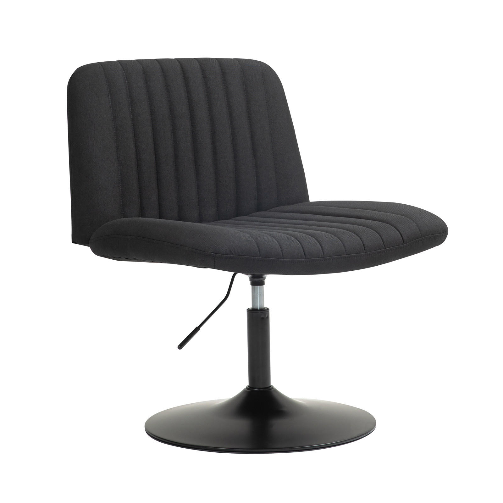 LOUNGESESSEL EMILY Schwarz - Schwarz, Textil/Metall (64/96/66cm) - SVITA