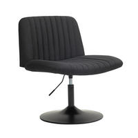 LOUNGESESSEL EMILY Schwarz - Schwarz, Textil/Metall (64/96/66cm) - SVITA