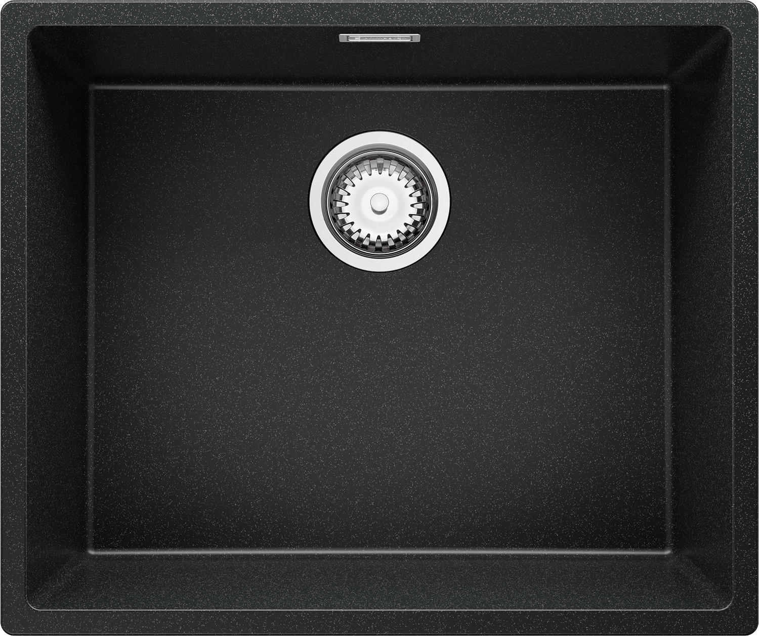 UNTERBAUSPÜLE GRANIT London, 2-er set Anthrazit 56/47 cm 1 Becken + Ablauf-Set ab 60er Unterschrank - Chromfarben/Anthrazit, Kunststoff (56/20/47cm) - Primagran