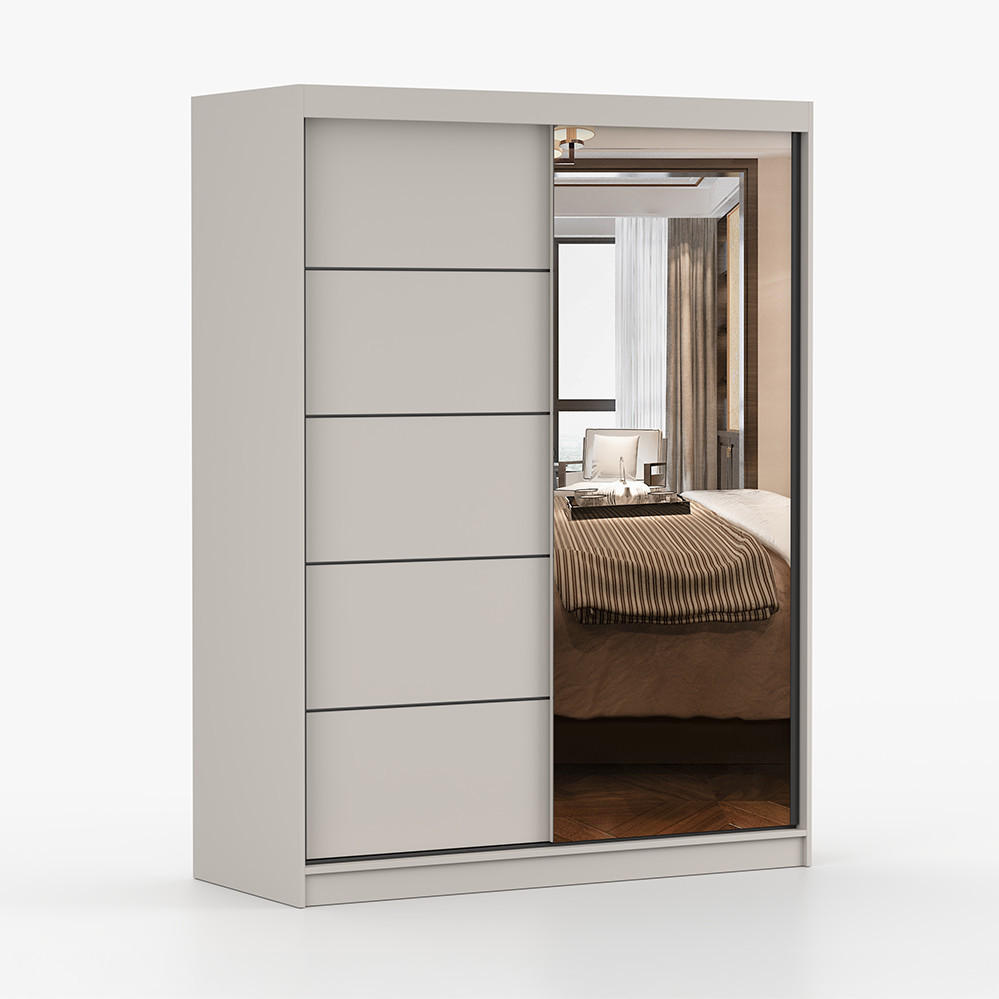 imoebel24 Schwebetürenschrank Kaschmir 150x200x61 cm