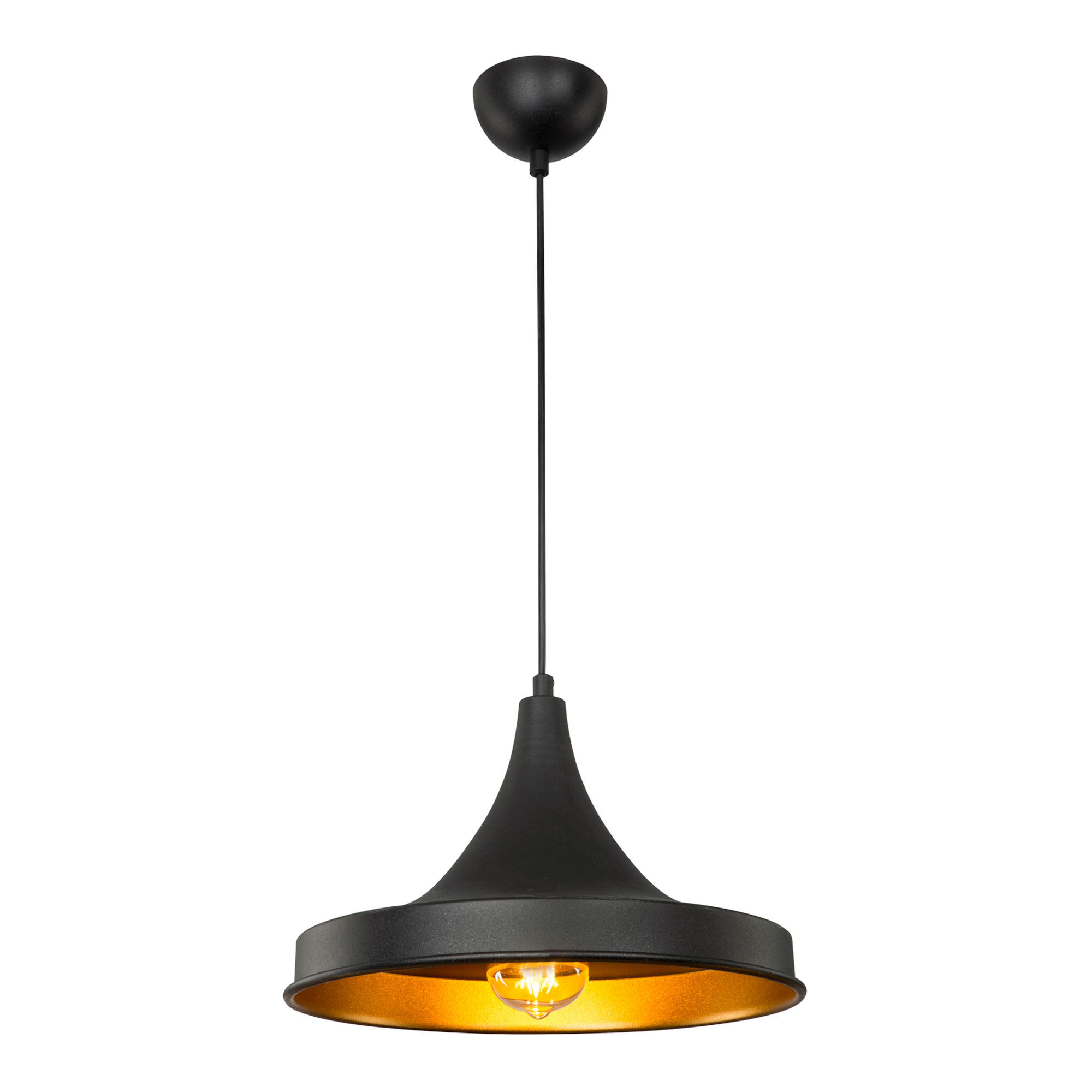 HÄNGELEUCHTE Bamber Bridge - Schwarz, Metall (33/33/91cm) - lux.pro