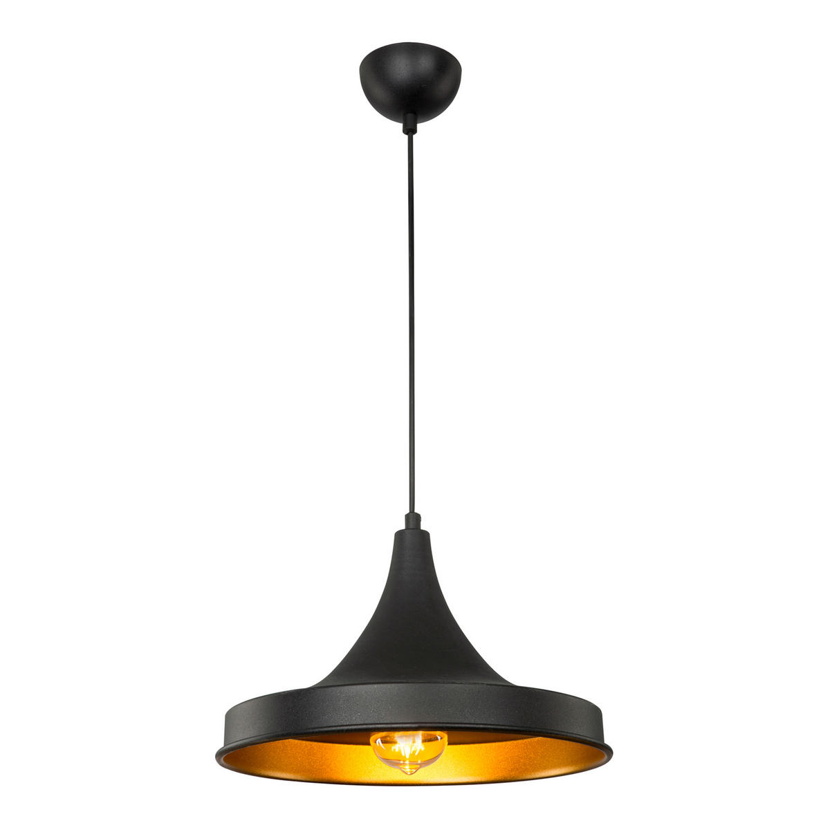 HÄNGELEUCHTE Bamber Bridge - Schwarz, Metall (33/33/91cm) - lux.pro