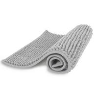 BADEMATTE Chenille XXL ( Hellgrau ) 60x90cm - Hellgrau, Textil (90/60cm) - Bestlivings