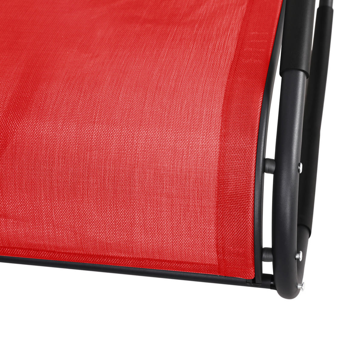 SCHAUKELSTUHL EIBY Outdoor Rot - Rot, Metall (61.5/97/111.5cm) - SVITA