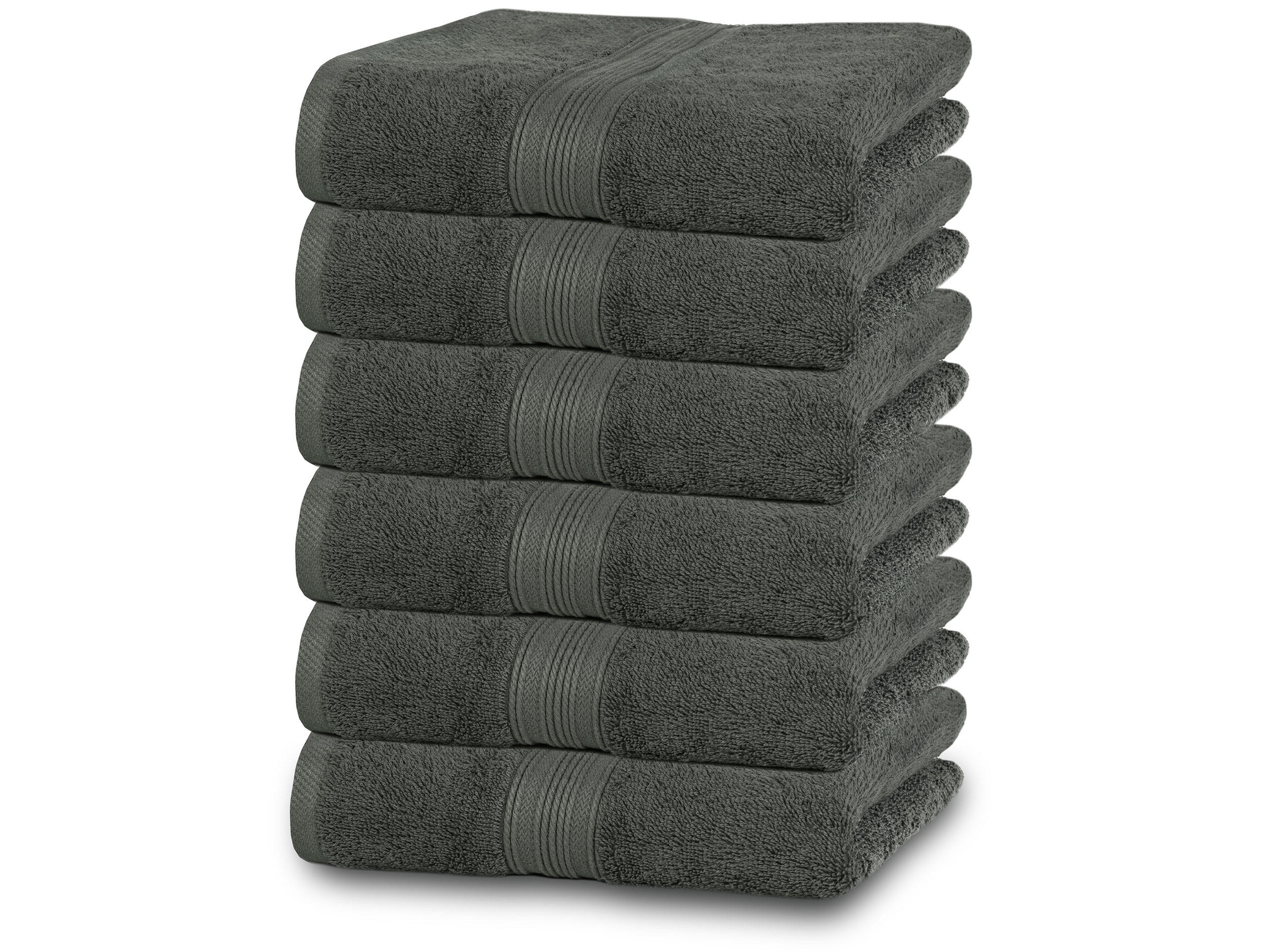 HANDTÜCHER, 6er-Set, 50x100 cm, 100% Baumwolle, Grau - Grau, Textil (50/100cm) - Zollner