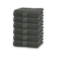 HANDTÜCHER, 6er-Set, 50x100 cm, 100% Baumwolle, Grau - Grau, Textil (50/100cm) - Zollner