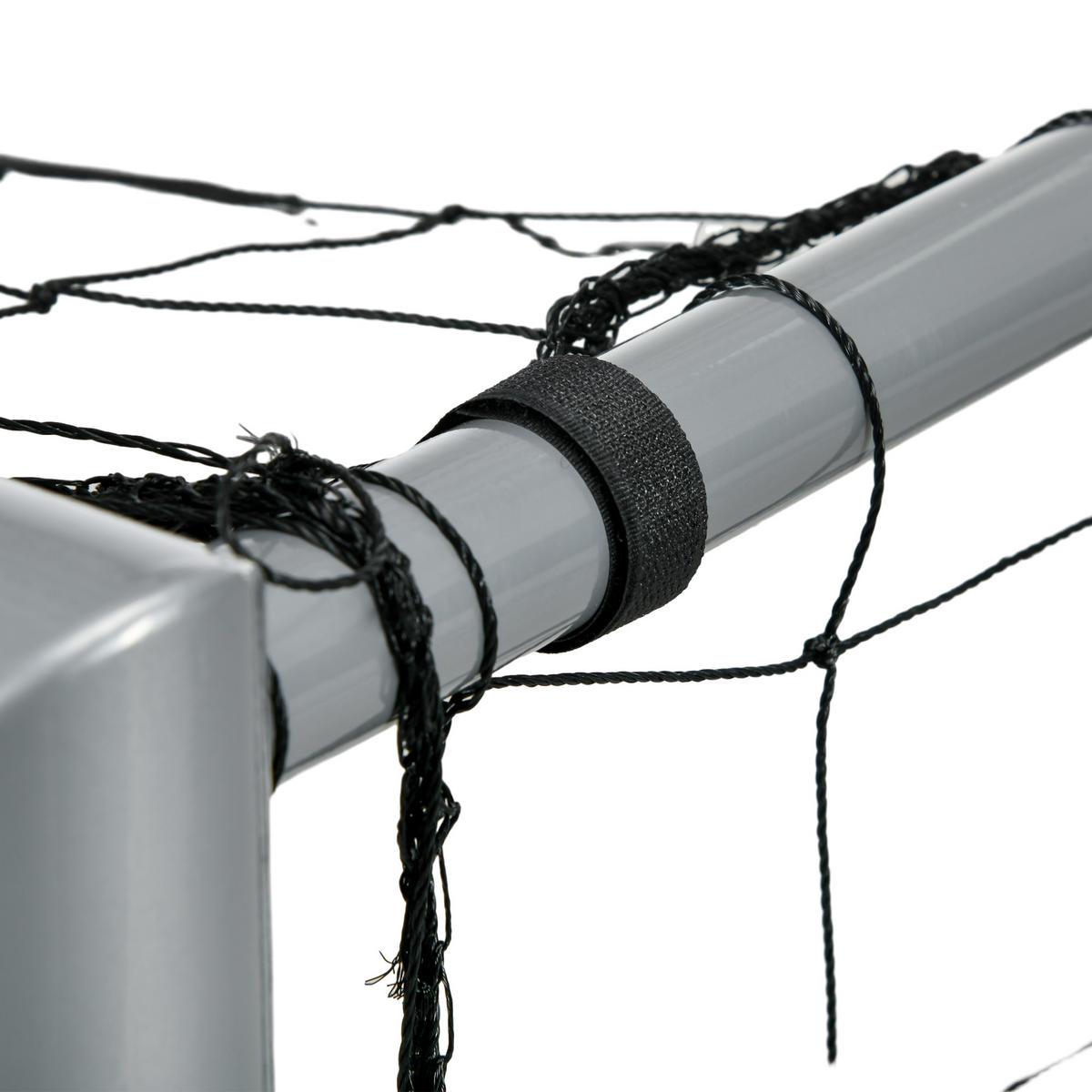 FUSSBALLTOR DE-10568 240x160 cm, wetterfest Grau - Grau, Metall (85/240cm) - ComfortXL