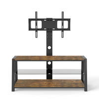 TV-ELEMENT 115.8/40.9/121.5 cm Braun mit Wandhalterung - Braun, Holz (116/125/42cm) - Oxeza