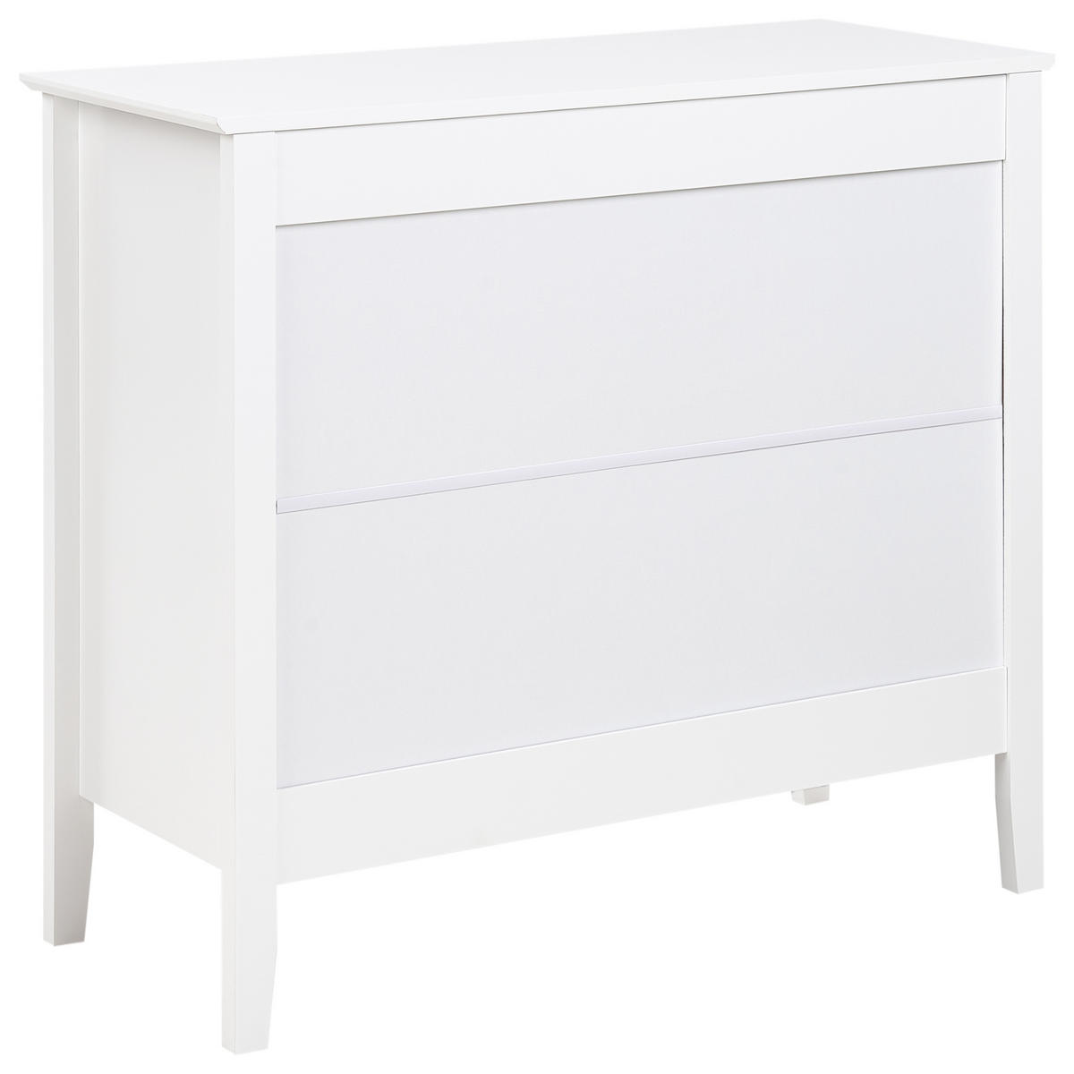 KOMODA s 3 zásuvkami Bílá Assisi - bílá, kompozitní dřevo (90/80/40cm) - Beliani