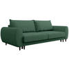 3-SITZER SCHLAFSOFA Cortez grün - Schwarz/Grün, Textil (251/76/95cm) - Beautysofa