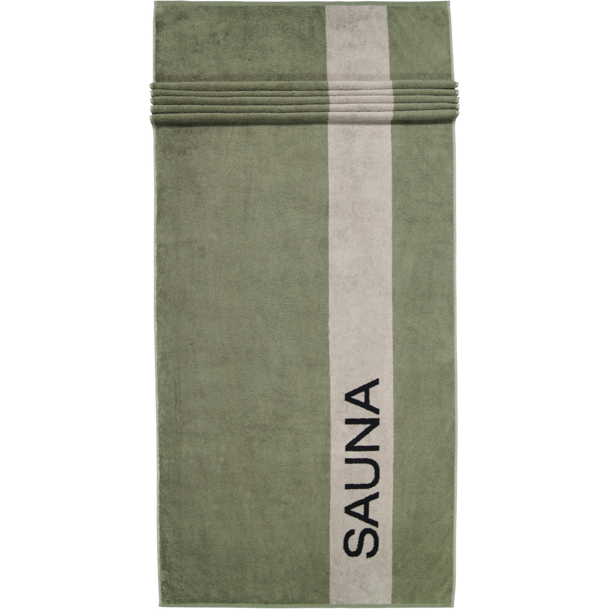 SAUNATÜCHER SAUNA 6238 FIELD - 47 - Grün, Textil (80/200cm) - Cawoe