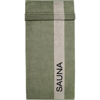 SAUNATÜCHER SAUNA 6238 FIELD - 47 - Grün, Textil (80/200cm) - Cawoe