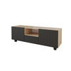 LOWBOARD KITO-S 140x50x41 cm - Artisan / Schwarz - Schwarz/Eiche Artisan, Holzwerkstoff (140/50/41cm) - ALTDECOR