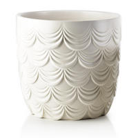 BLUMENTOPF Neva Weiß 20/20/20 cm Keramik - Weiß, Keramik (20cm) - Mondex