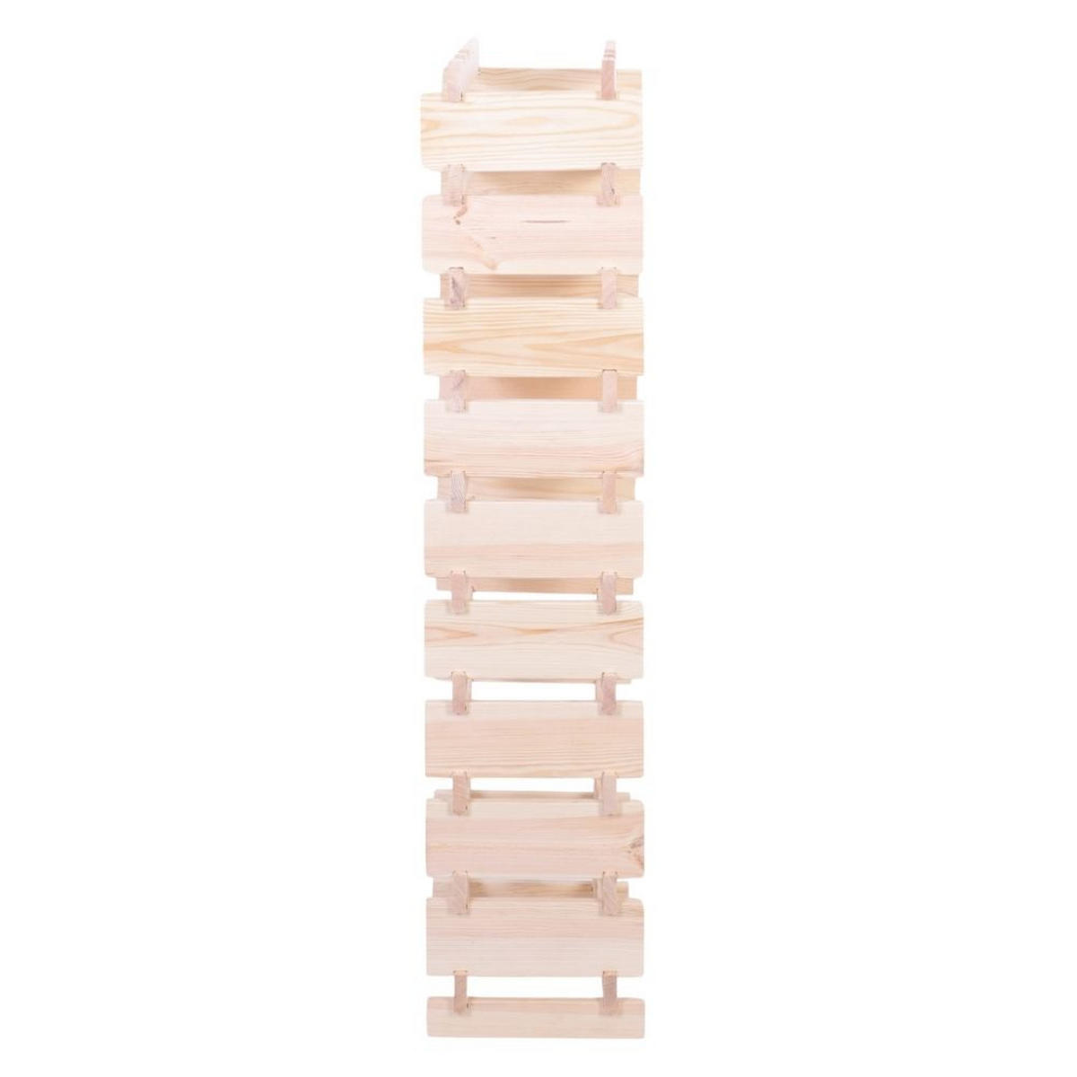 WEINREGAL VINOTECA FLEX PRO HxBxT 135x46x28cm 40 Flaschen auf 10 Ebenen Natur unbehandelt - Naturfarben, Holz (46/135/28cm) - PROREGAL