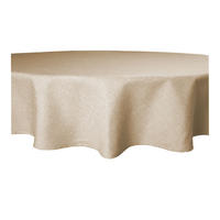 TISCHDECKE Leinenoptik 140 cm rund Beige Natur - Beige, Textil (140cm) - TiborTex