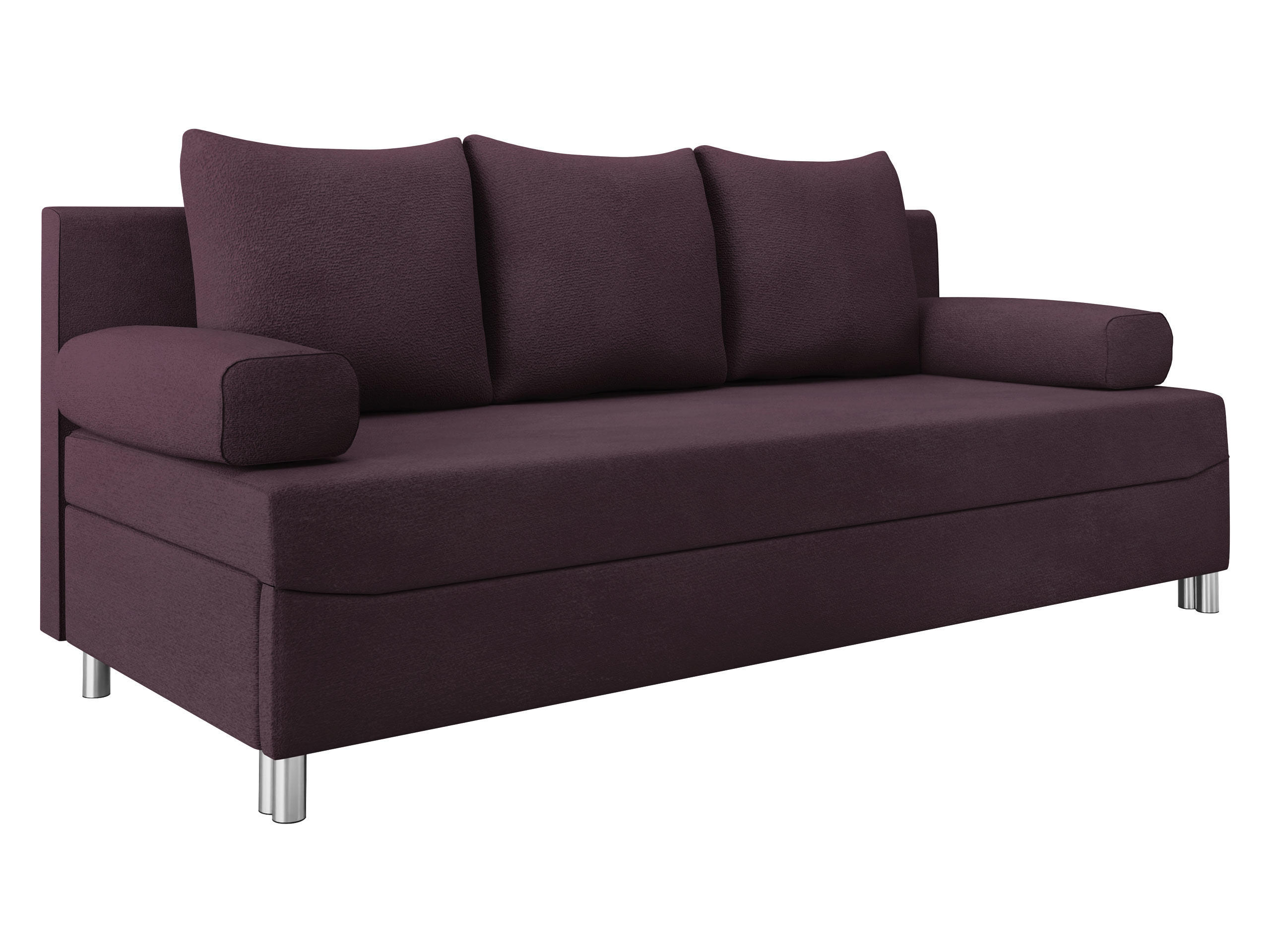 SCHLAFSOFA Dover - Chromfarben/Violett, Holz/Kunststoff (192/86/80cm) - MIRJAN24