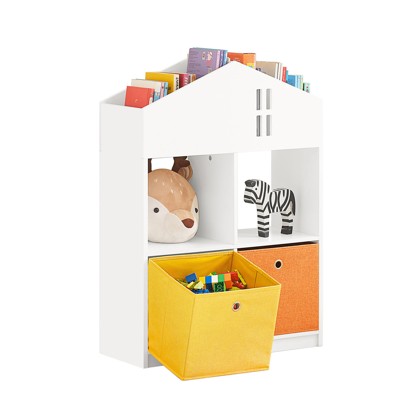 KINDERREGAL Weiß - Weiß, Holzwerkstoff (65/91/27cm) - SoBuy