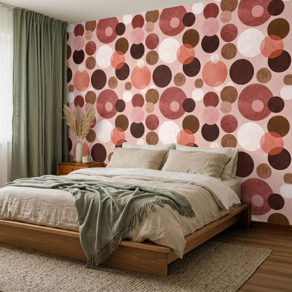 TAPETE - Kreise - Modern - Farbenfroh - 280x200 cm - Multicolor, Papier (280/200cm) - OnlyWow