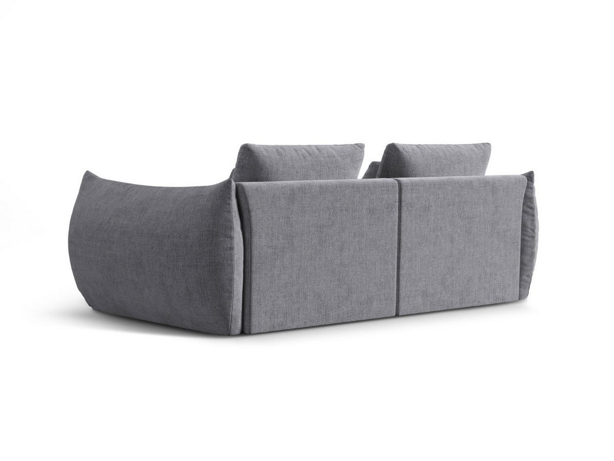 SOFA modular Bloom aus strukturiertem Stoff grau 3 Sitzplätze - Grau, Textil (106/95/232cm) - Micadoni
