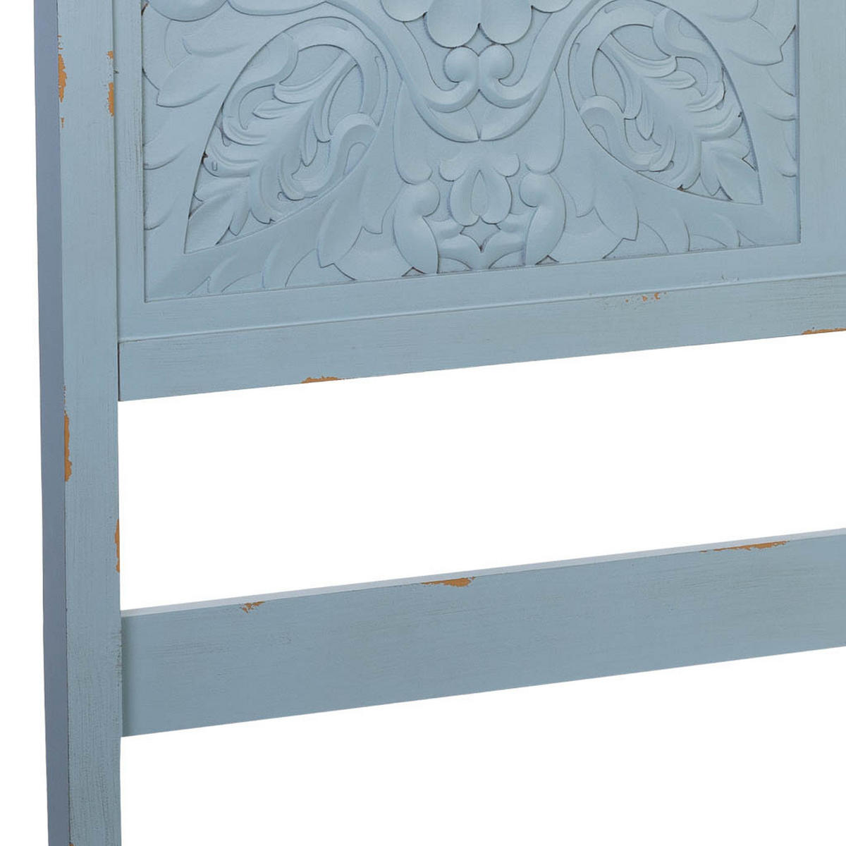 KOPFTEIL aus Holz, blau, 150x7x130cm - Blau, Holz (150/130/7cm) - Wanderlust