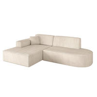 ECKSOFA Ottomane Links IREA-L1-v4 - 234x171x79 cm Beige - Beige, Holzwerkstoff/Textil (234/171cm) - ALTDECOR
