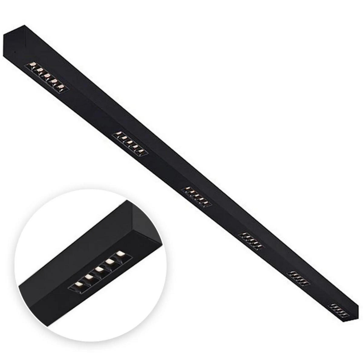 DECKENLEUCHTE Q-Line Schwarz - Schwarz, Metall (6/6/6cm) - SLV