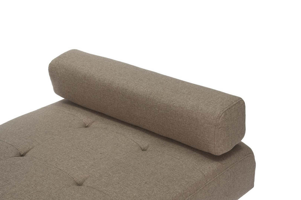 RÉCAMIERE stoff braun - Braun, Textil (200/38/80cm) - ebuy24