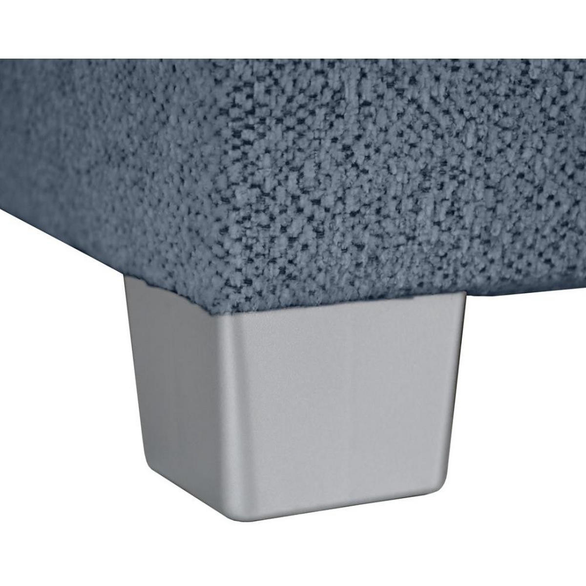 ECKSCHLAFSOFA Teramo dunkelblau - Schwarz/Dunkelblau, Kunststoff/Textil (235/150cm) - Beautysofa