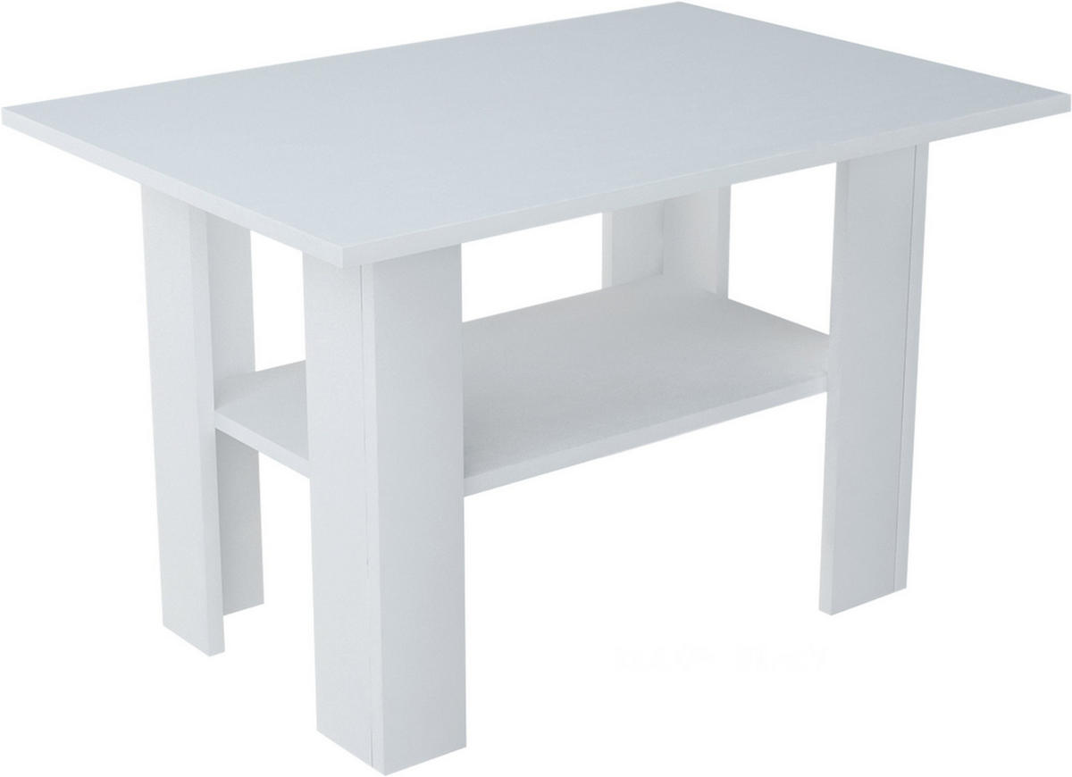 COUCHTISCH Ł1 Weiß 87/60/55 cm - Weiß, Holzwerkstoff (60/87/55cm) - Matkam Möbel
