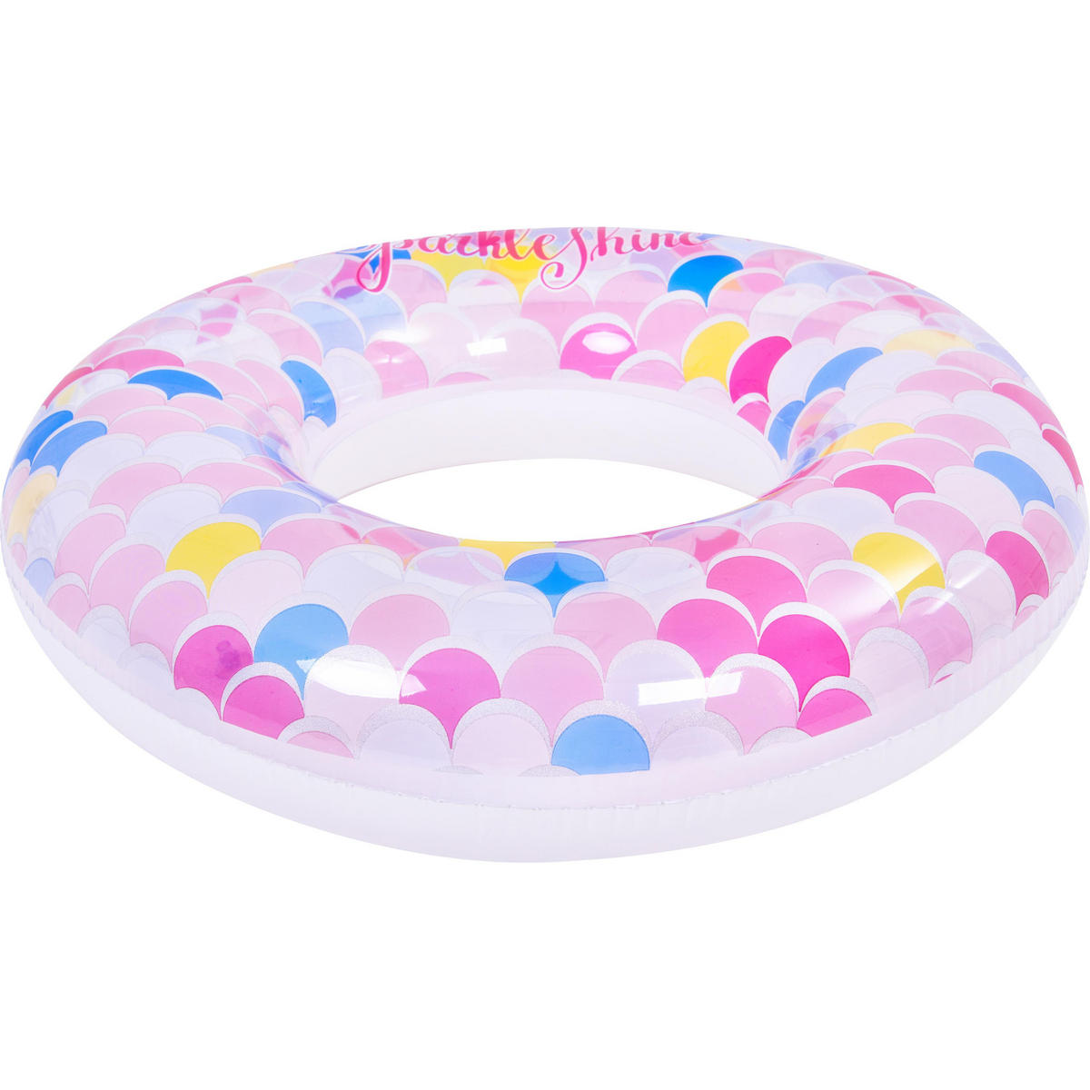 SCHWIMMREIFEN Schuppen Ø90 cm mit Sicherheitsventil Schuppenmuster - Multicolor, Kunststoff (90/90cm) - Avenli